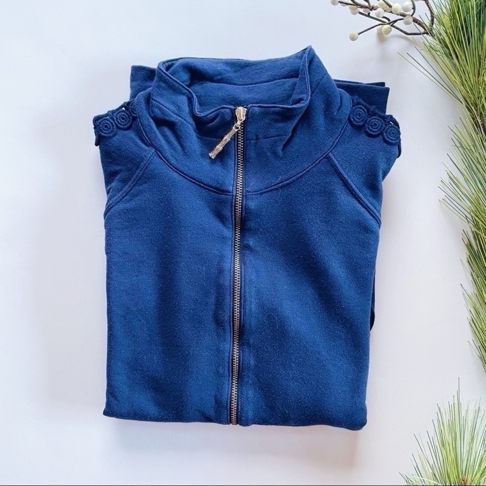 Lilly Pulitzer Skipper Solid Popover Lace Sleeve … - image 4